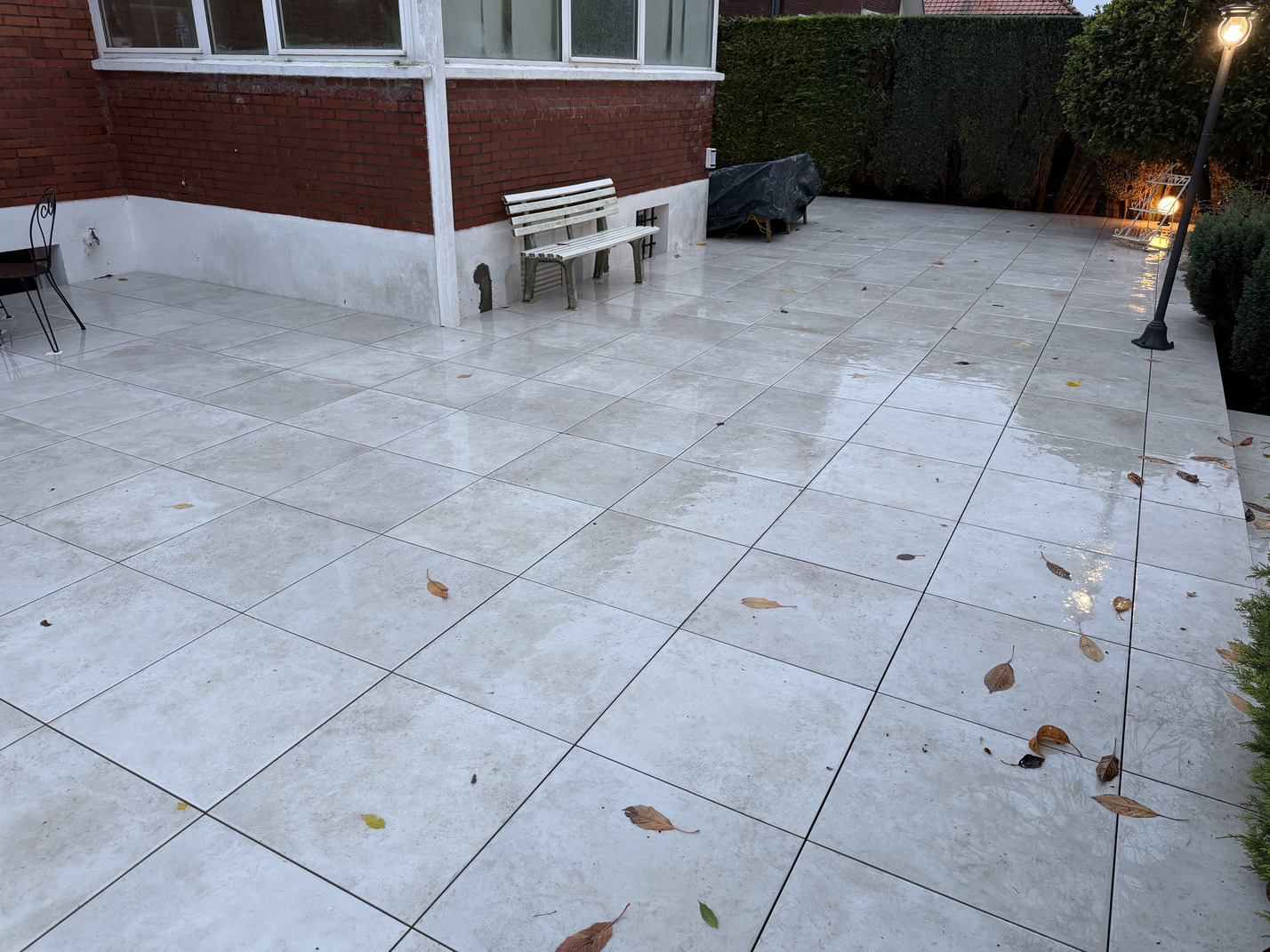 carrelage sur plots apres