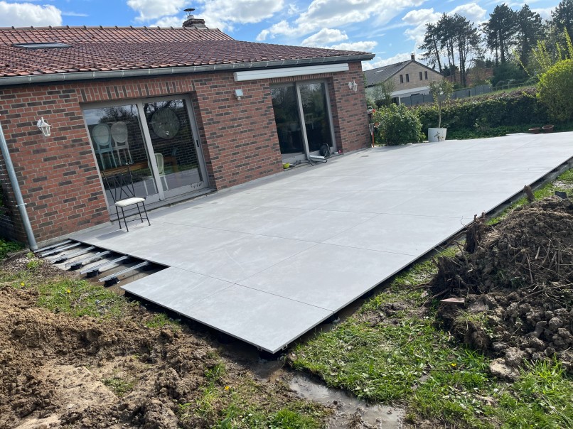 carrelage sur plots STB Nord