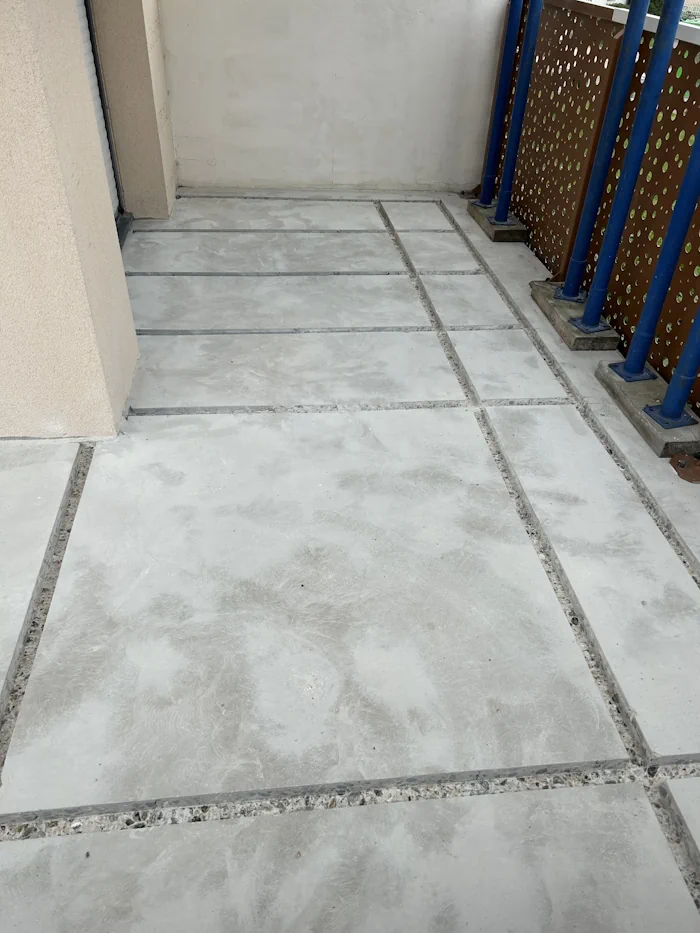 joints de dallage et rayonnages
